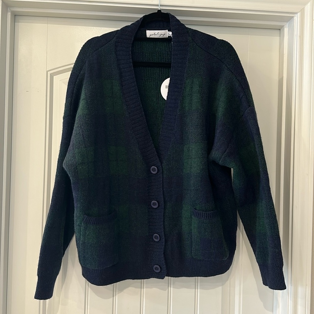 Plaid Cardigan